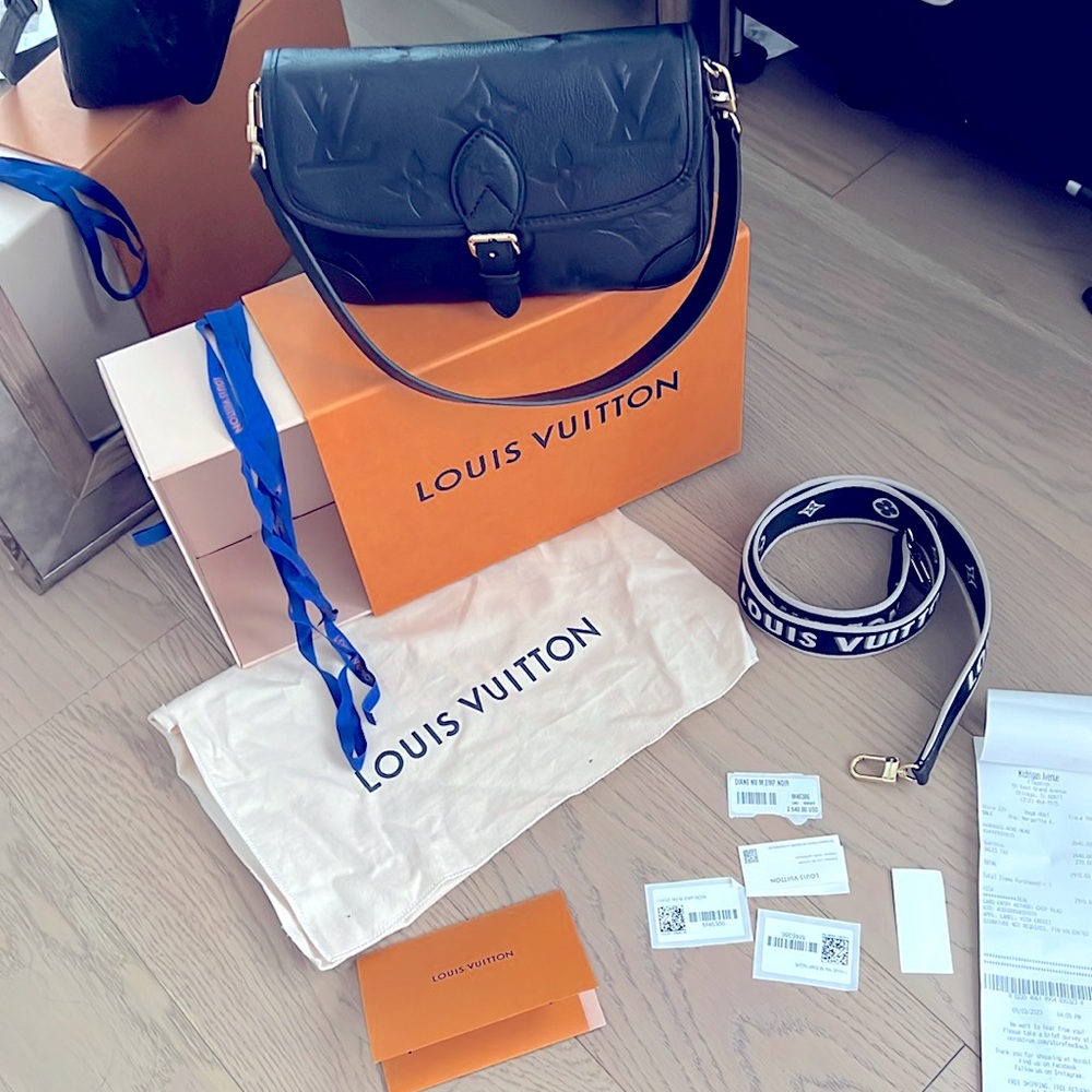 LV- Diane Monogram Empreinte - Black